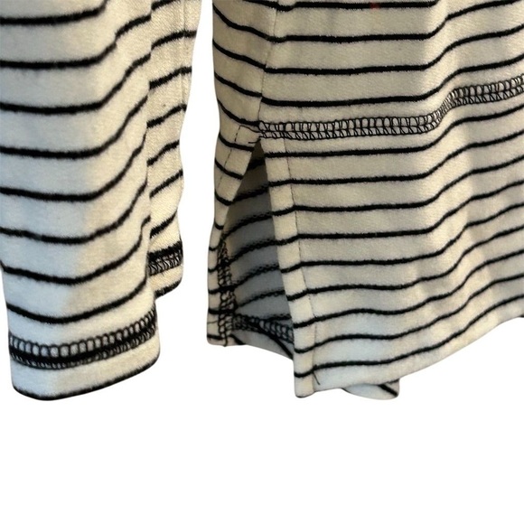 Liz Claiborne Weekend Women's Cowl Neck Striped Sweater Black Size L - Picture 3 of 7